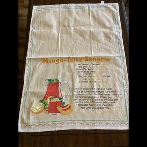 Tea Towel Peach with Mango Lime Sangria Recipe